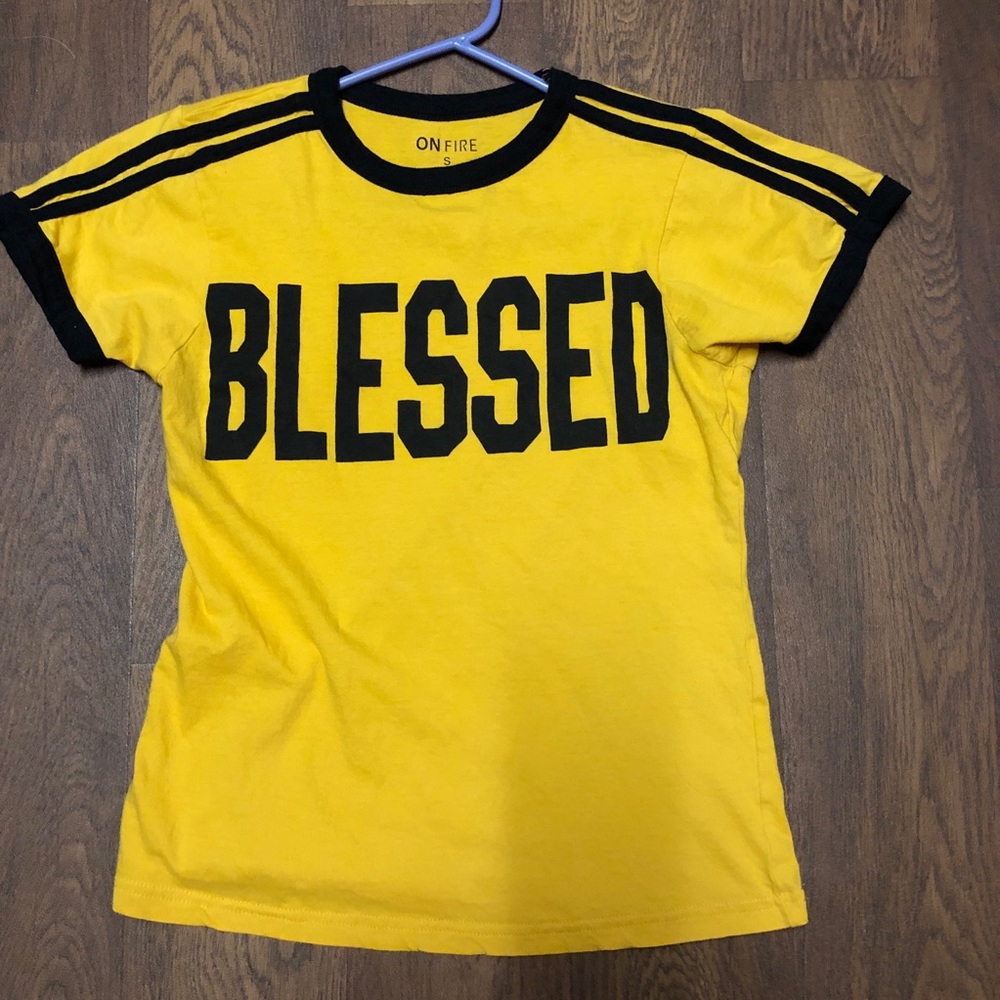 On Fire ringer tee